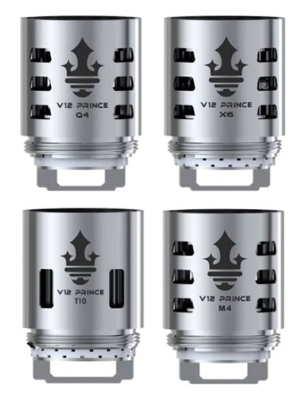 3 x SMOK TFV12 Prince-T10 Verdampferkopf 0.12 Ohm