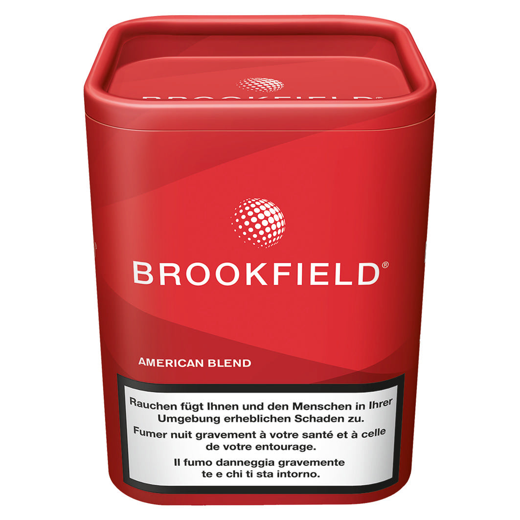 Brookfield American Blend Tabakeimer 120 g + Hülsen – 120g Dose, Drehtabak