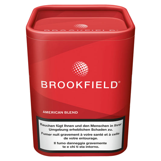 Brookfield American Blend Tabakeimer 120 g + Hülsen – 120g Dose, Drehtabak