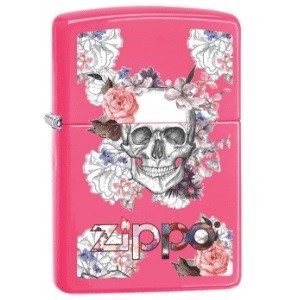Zippo Skull &amp; Flowers