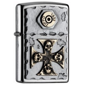 Zippo Vintage Cross Skull