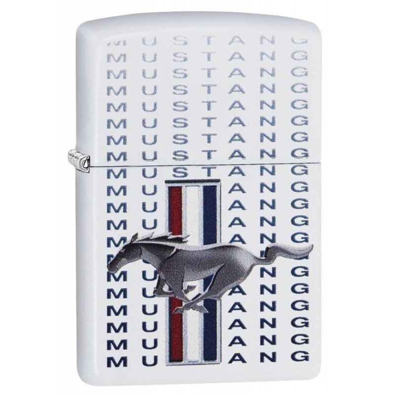 Zippo – Ford Mustang White Matte