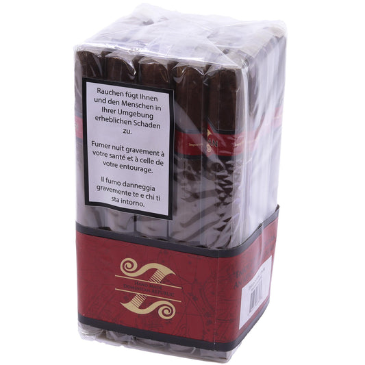 JM's Zoidian Maduro Churchill, langes Format, dunkles Deckblatt, dominikanische Zigarre