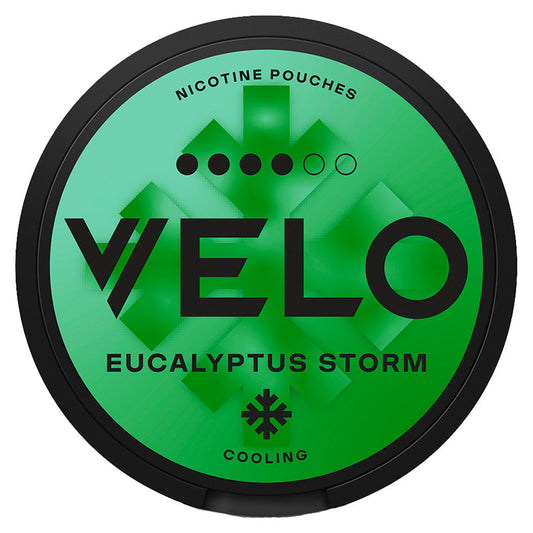 Velo Eucalyptus Storm X-Strong Nikotinbeutel – Aromen, Beeren