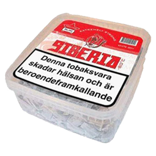Siberia Red White Dry Slim 500g – Bulk Nikotinportionen, Bulk Snus stark