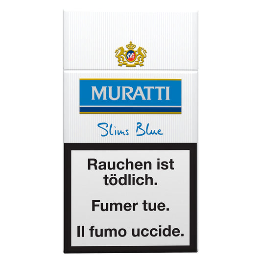 Muratti Slims Blue 100 Box – Slims Zigaretten, Tabakladen