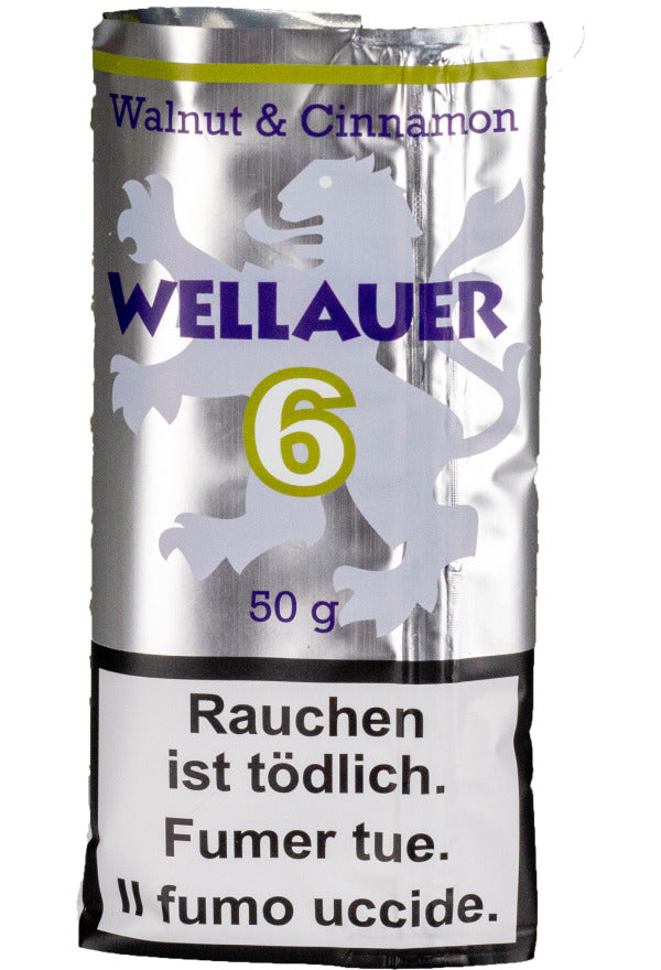 Wellauer No. 6 Pfeifentabak, 50-g-Beutel