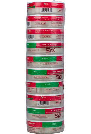 Stange SYX Wild Cherry 12mg mit 10 Dosen tabakfreien Nikotinbeuteln