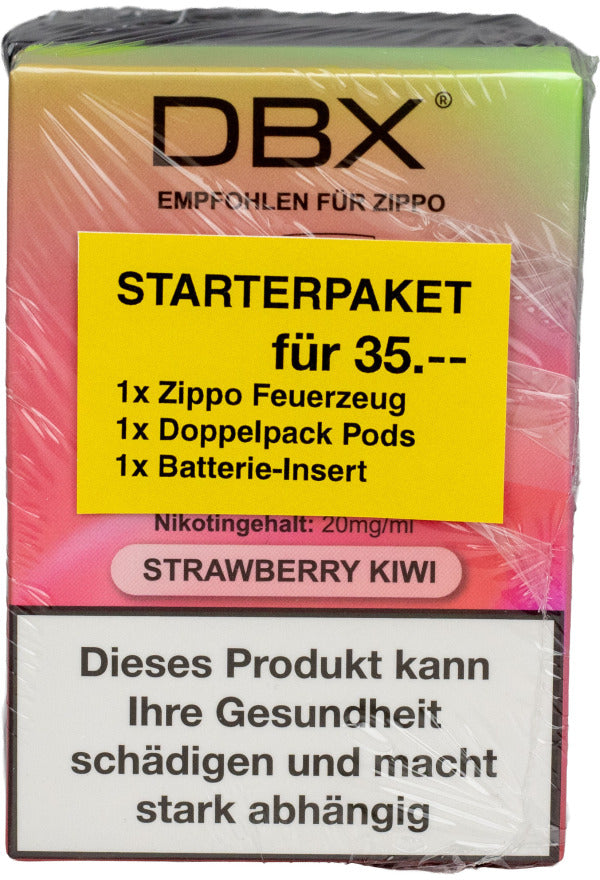 DBX Starterpaket Strawberry Kiwi Verpackung