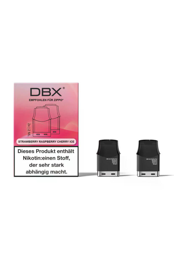DBX Pods 2er Pack Strawberry Raspberry Cherry Ice mit Verpackung