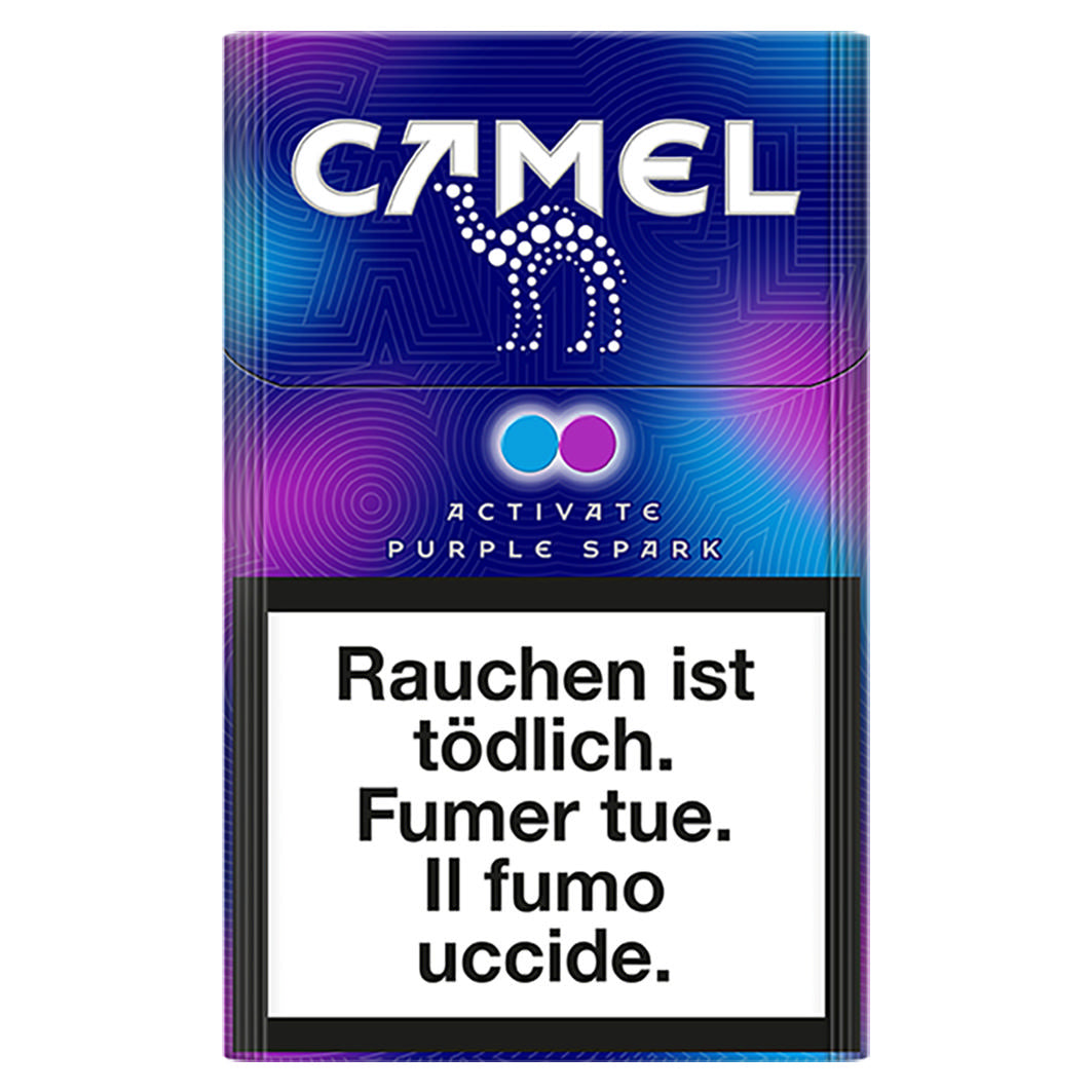 Camel Activate Purple Spark Box - Stange – Aromakapseln, Geschmackszigaretten