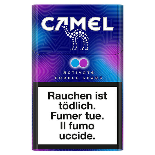 Camel Activate Purple Spark Box - Stange – Aromakapseln, Geschmackszigaretten