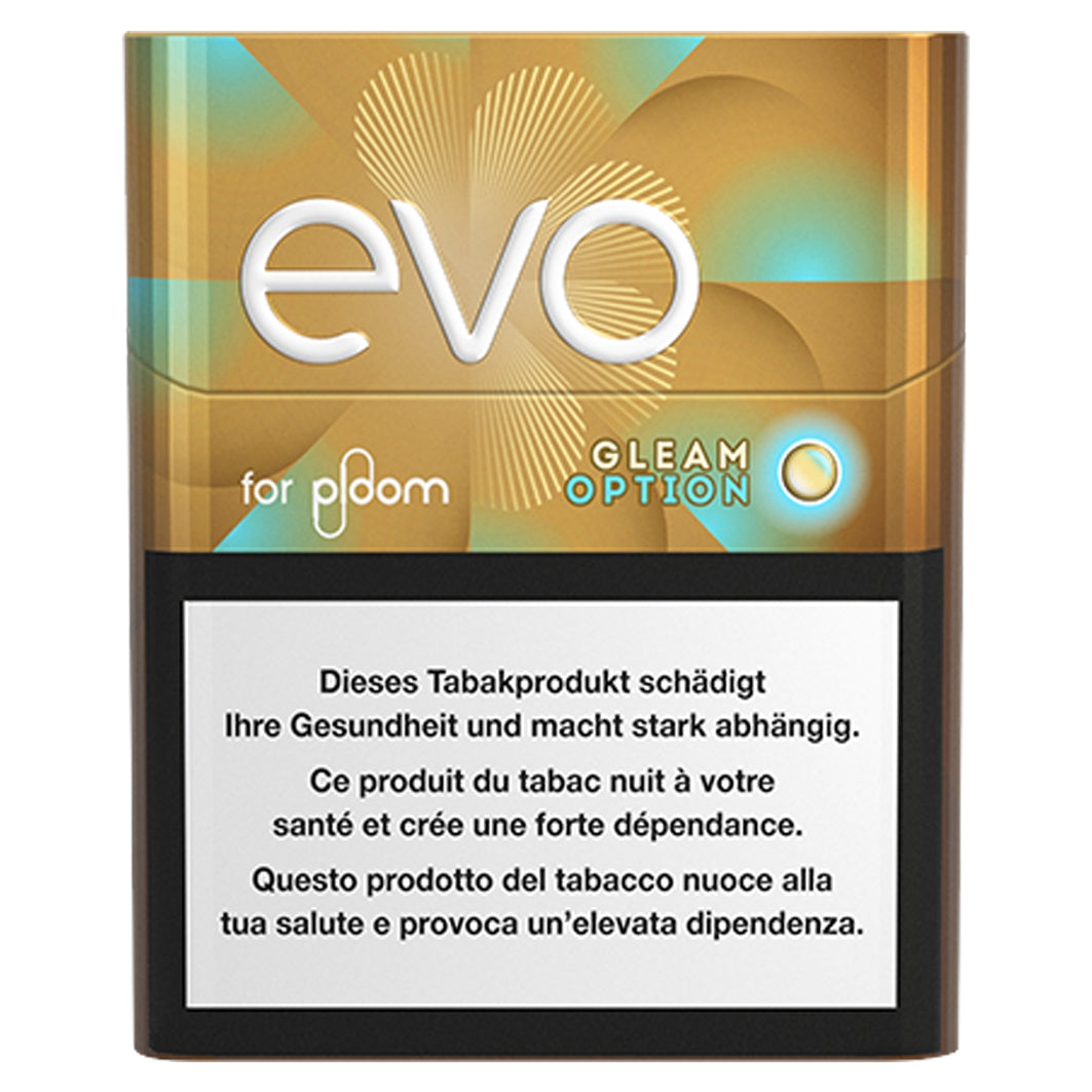 EVO Gleam Option Sticks – Crush Funktion Tabak, Crush Menthol Erfahrung