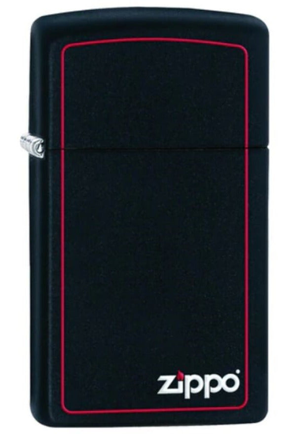 Zippo Slim Black Mzippo Border