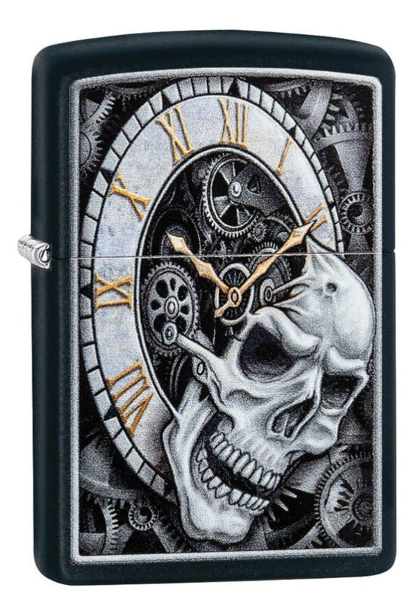 Zippo Skull Clock 218 Skull Design