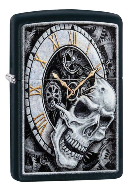 Zippo Skull Clock 218 Skull Design