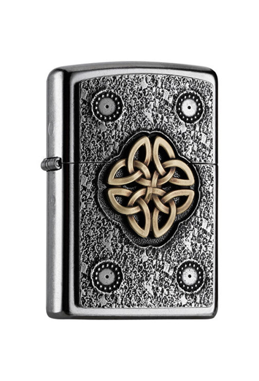Zippo Pocket Lighter Emblem with Celtic Knot