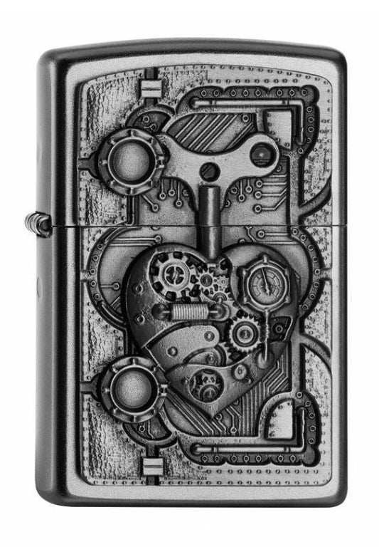 Zippo Pocket Lighter Steam Punk Heart