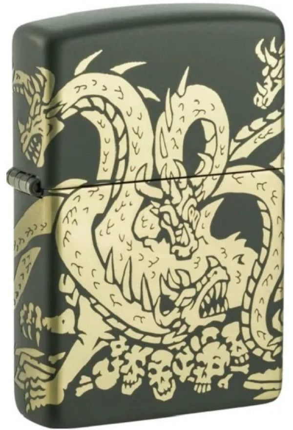 Zippo Dragon Skulls Design