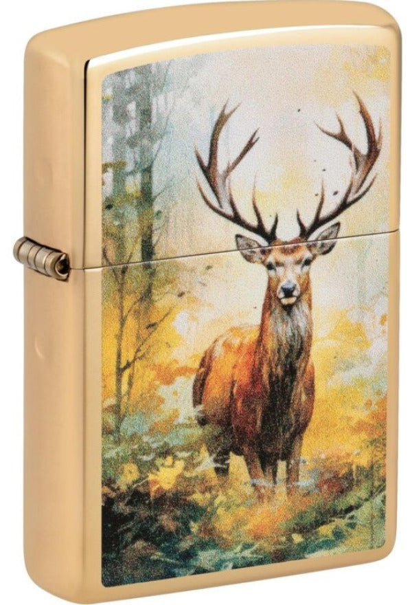 Zippo 254B Watercolor Deer Design