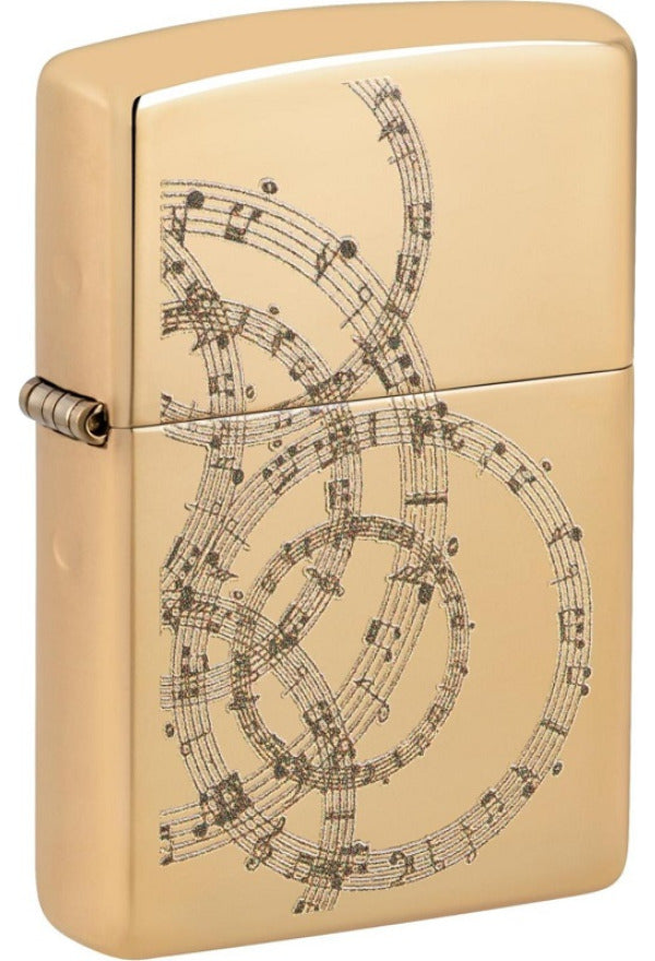 Zippo 254B Musical Notes Design