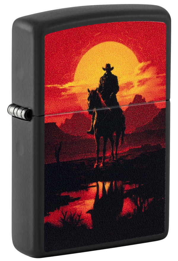 Zippo 218 Western Scene Design