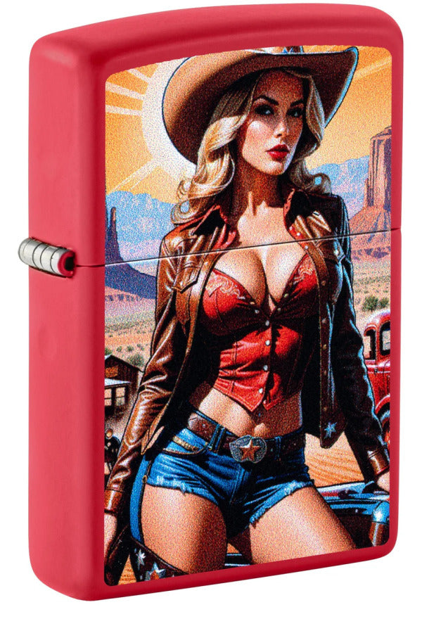 Zippo 233 Pin-up Cowgirl Design