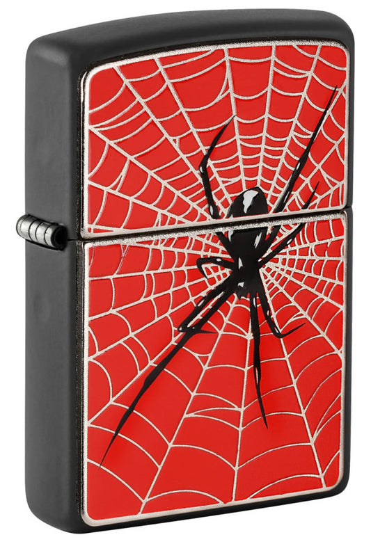 Zippo 218 Spider Web Red