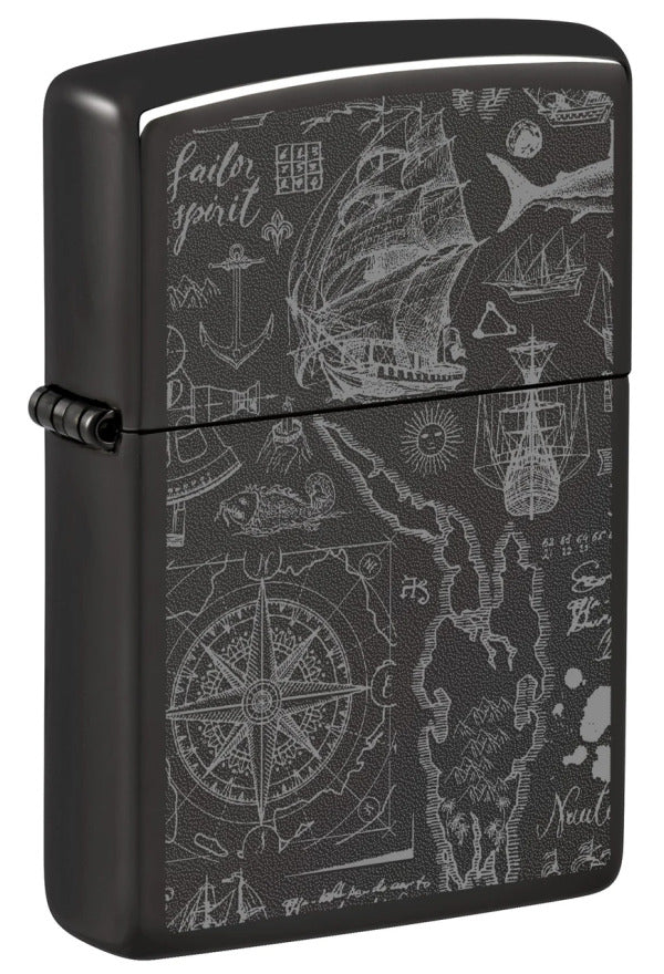 Zippo 24756 Nautical Pattern