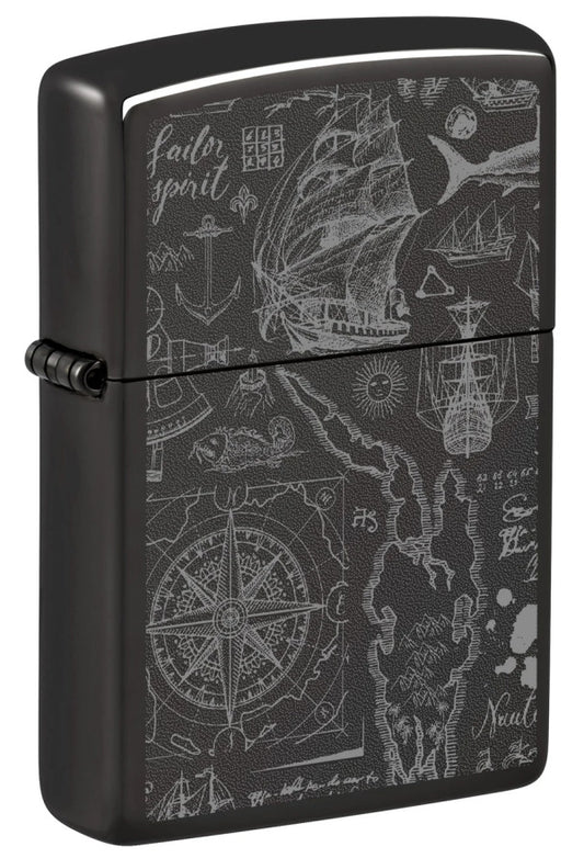 Zippo 24756 Nautical Pattern