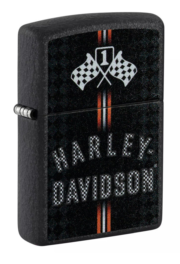 Zippo Harley Davidson Racing Flags