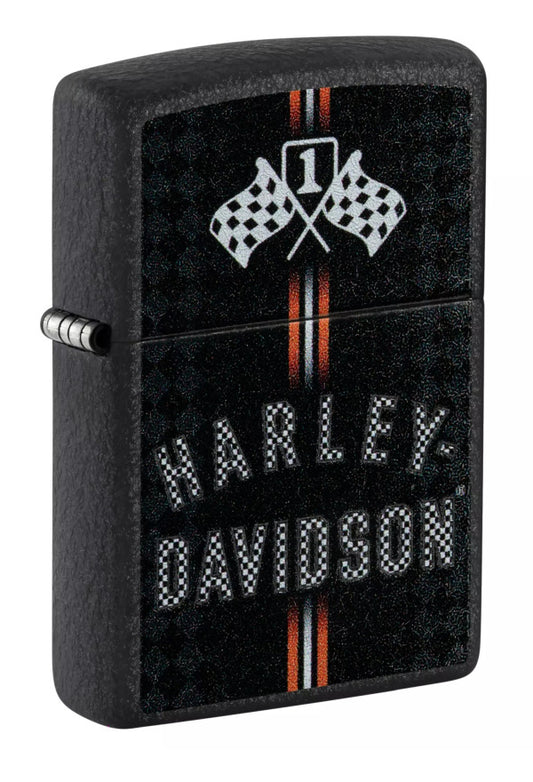 Zippo Harley Davidson Racing Flags