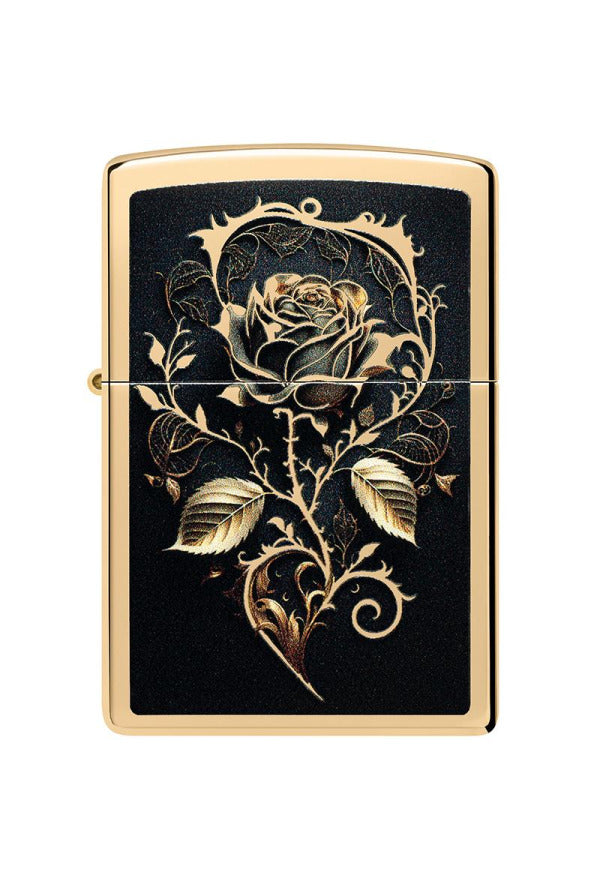 Zippo Golden Rose Design