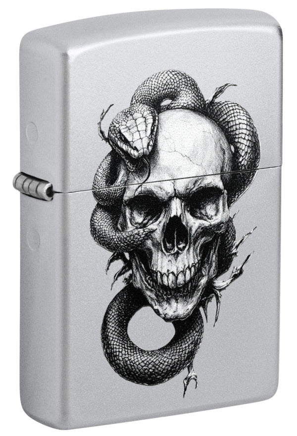 Zippo Skull and Snake Design