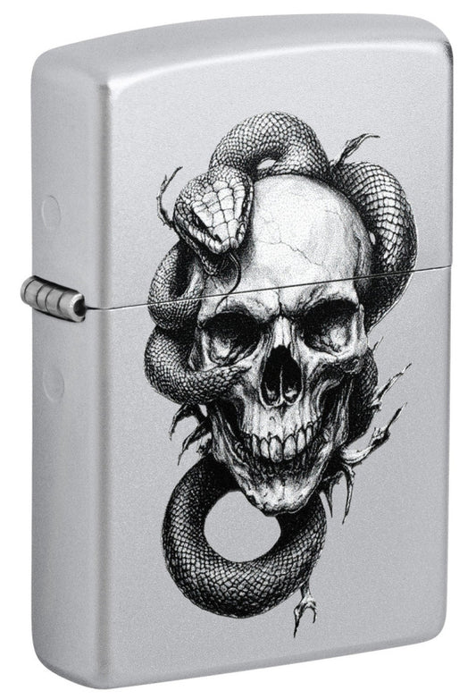 Zippo Skull and Snake Design