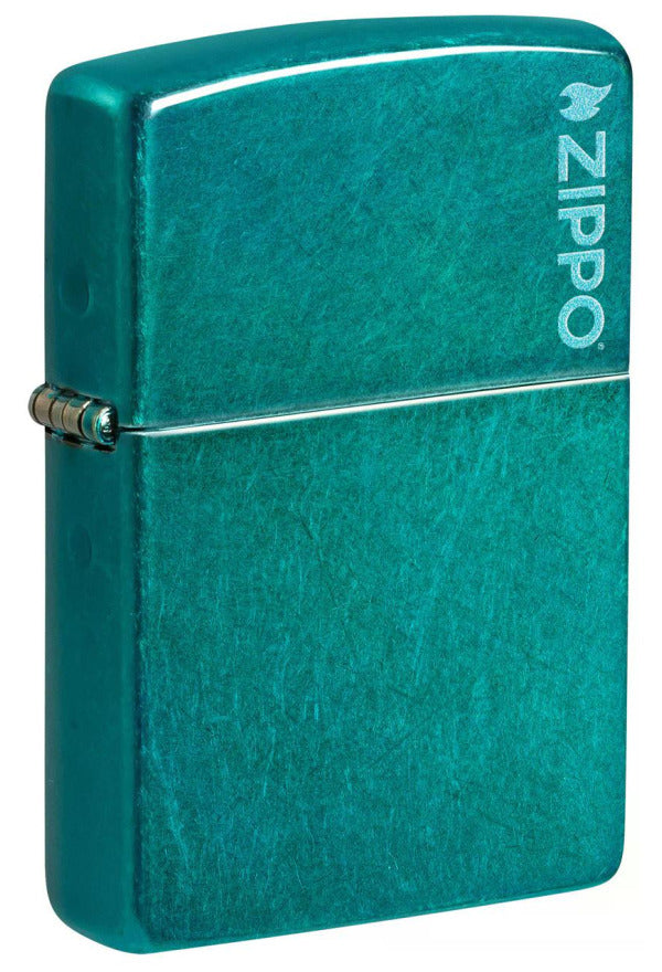 Zippo Candy Teal Zippo Logo
