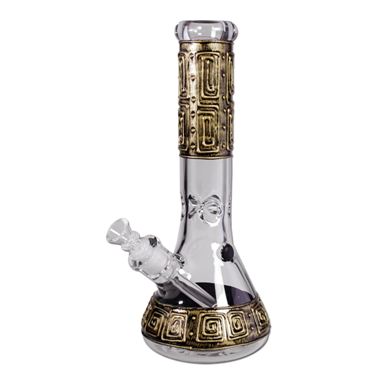 Handbemalte Glasbong Ice Steam Punk