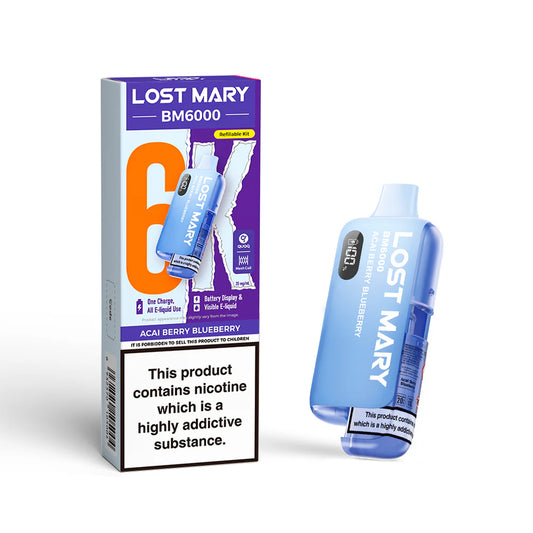 Lost Mary BM6000 - Acai Berry Blueberry – 6000 Züge Beeren Vape, Acai Berry Aroma Vape