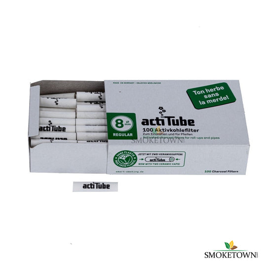 ActiTube - 8mm - 100 Stück – 8mm Filter, ActiTube Aktivkohlefilter