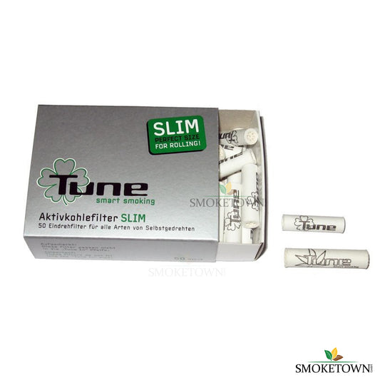 ActiTune Slim - 7mm - 50 Stück – 8mm Filter, ActiTube Aktivkohlefilter