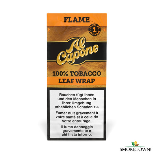Al Capone Tobacco Wraps - Flame – Al Capone Leaf Wraps, Blizzr Cigar Cones