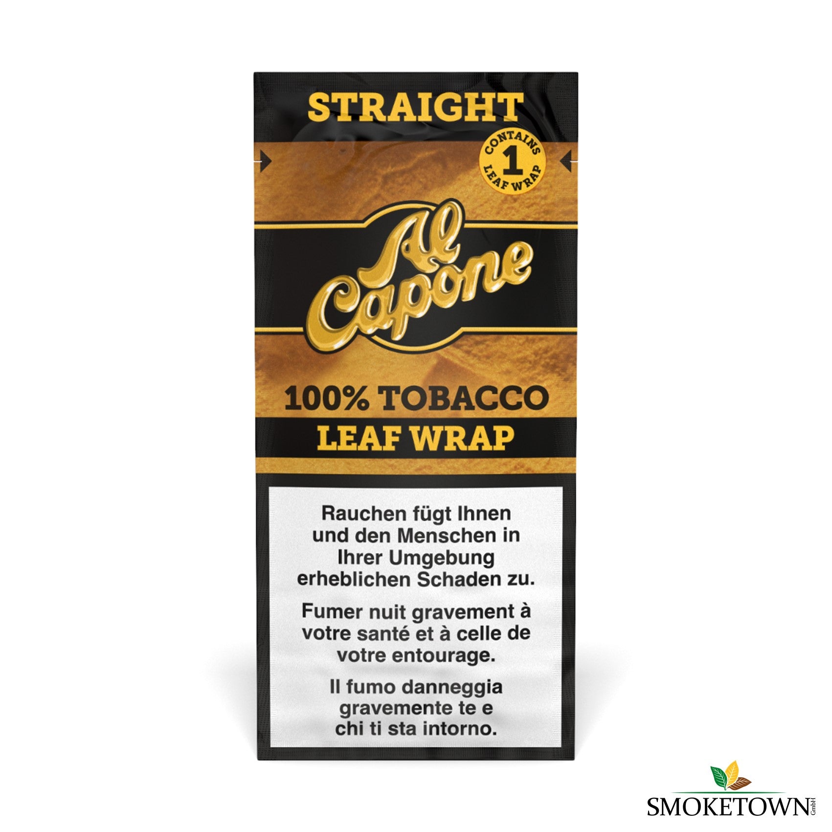 Al Capone Tobacco Wraps - Straight – Al Capone Leaf Wraps, Blizzr Cigar Cones