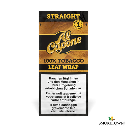 Al Capone Tobacco Wraps - Straight – Al Capone Leaf Wraps, Blizzr Cigar Cones