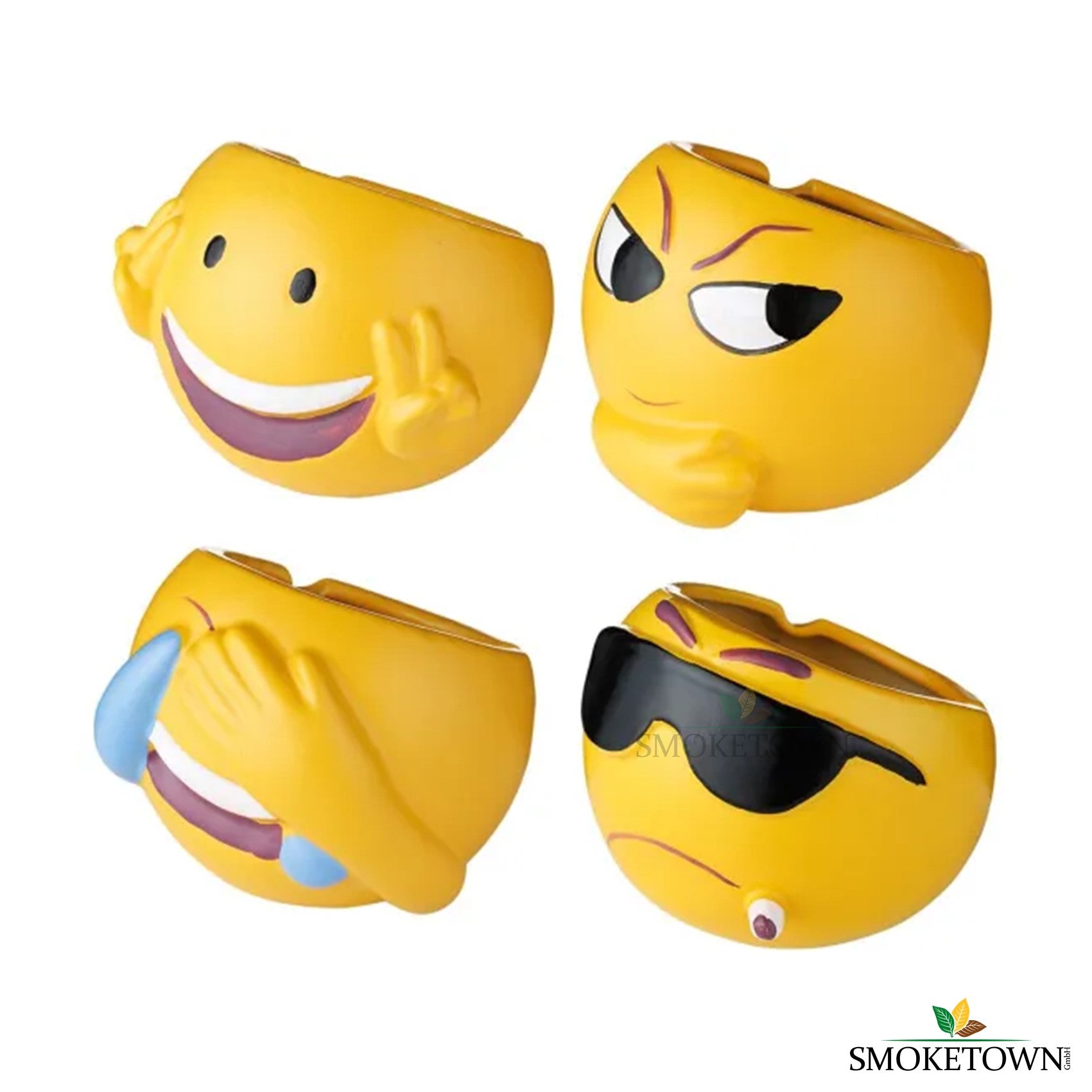 Aschenbecher - Emojis – 18 cm Durchmesser, Angelo Windaascher