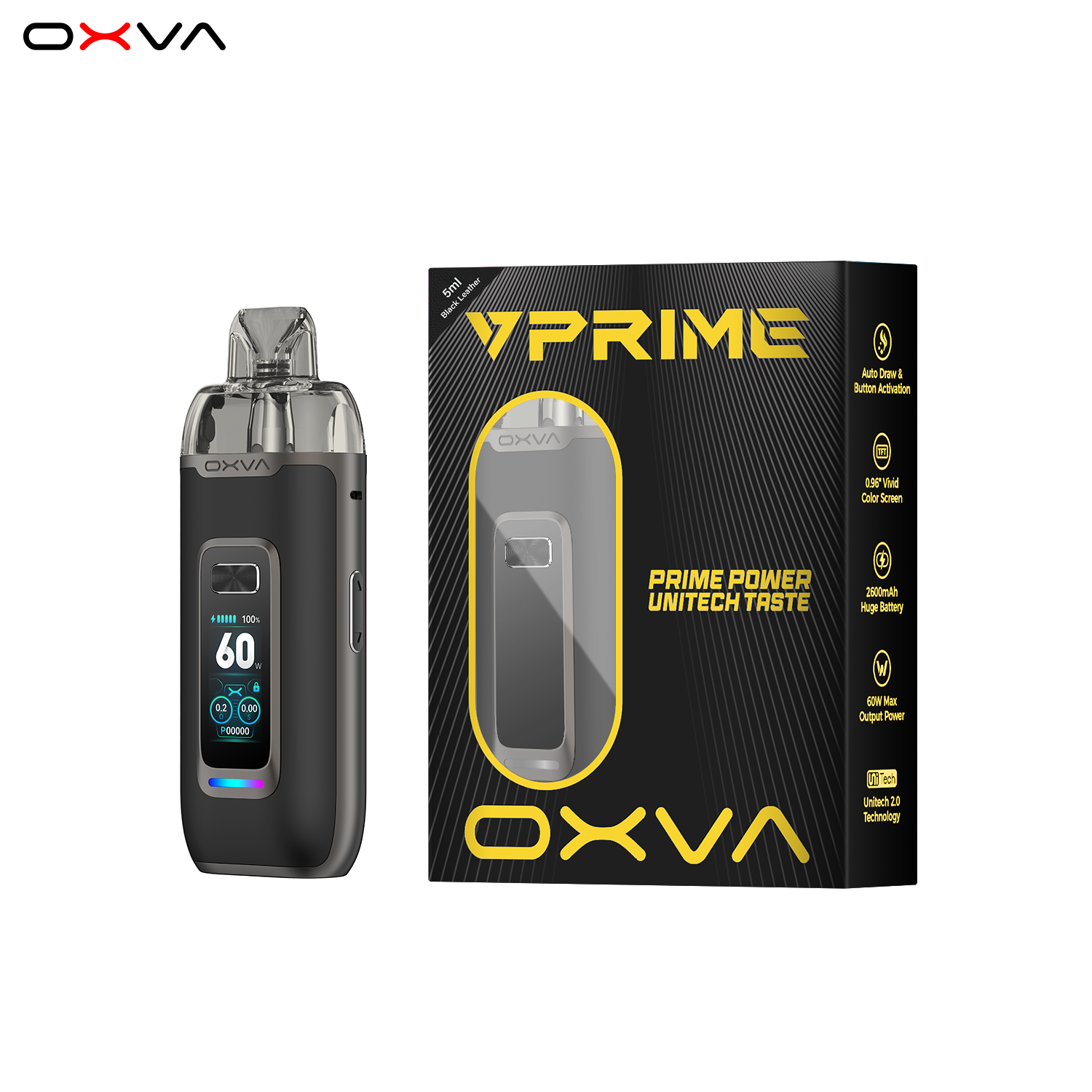 VPrime - OXVA - Starter Set – RDL Pod-System, Top Airflow Pod