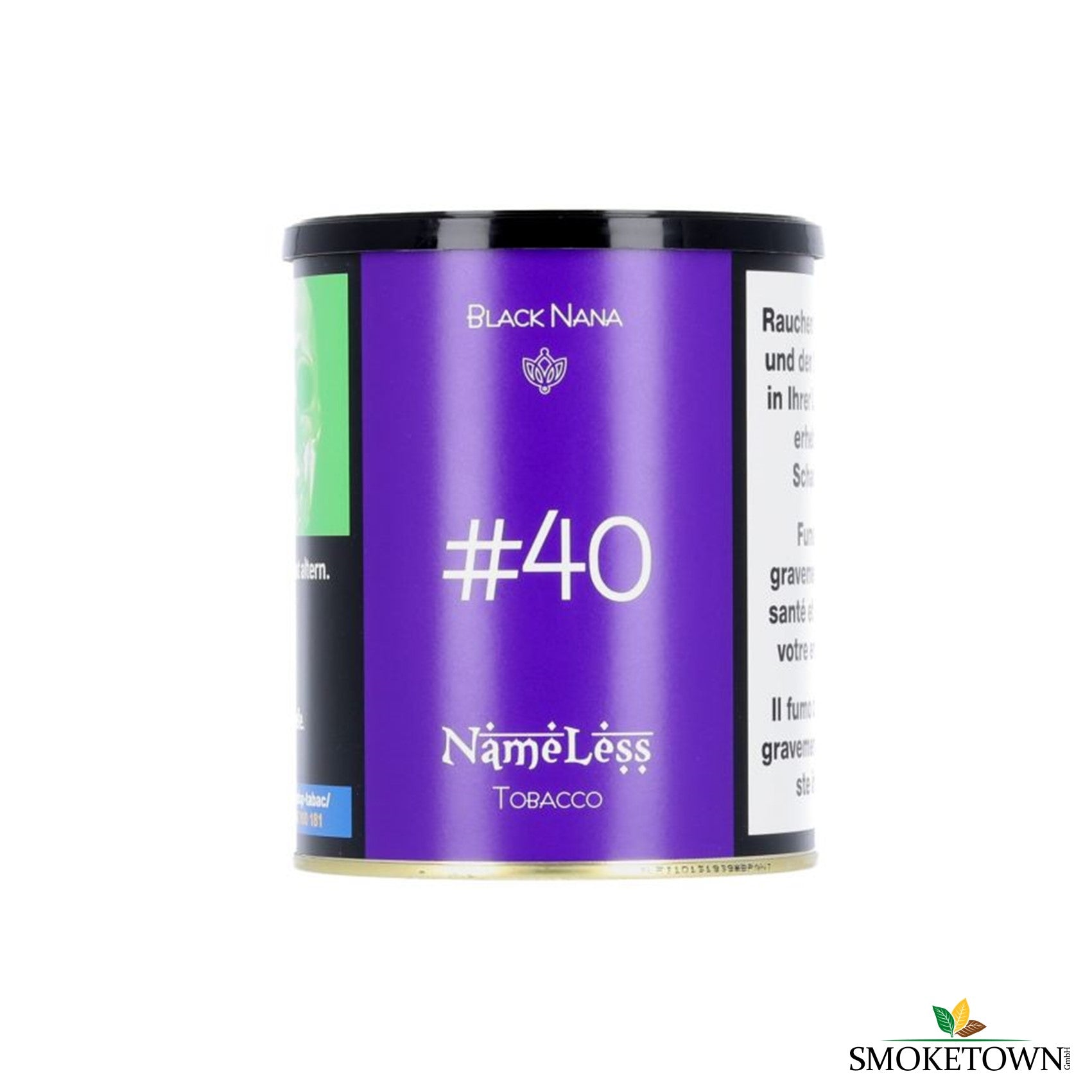 Nameless - Black Nana #40 - 1kg – aromatischer Shisha Tabak, bester Feinschnitt-Tabak