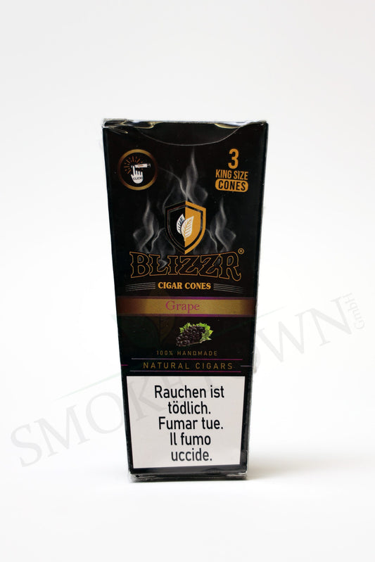BLIZZR - Blueberry - Natural Leaf Cone - KS – Backwoods, Blizzr Cigar Cones