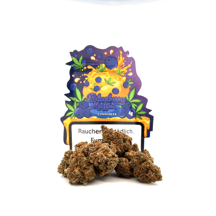 Cannabees CBD - Blueberry Muffin – 13% CBD Blüten, Aroma-CBD Blüten