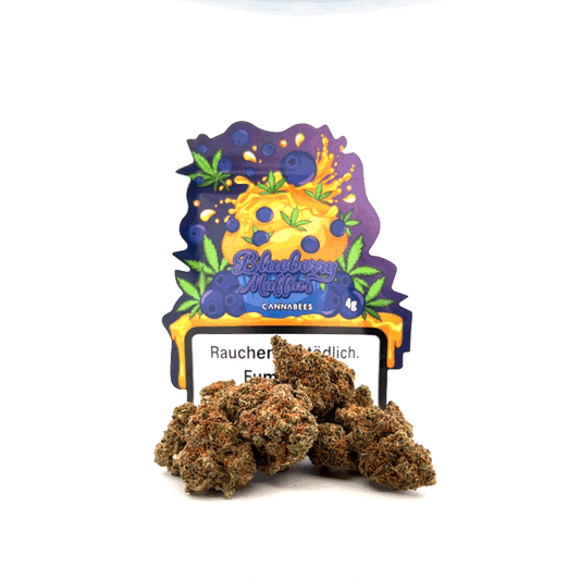 Cannabees CBD - Blueberry Muffin – 13% CBD Blüten, Aroma-CBD Blüten