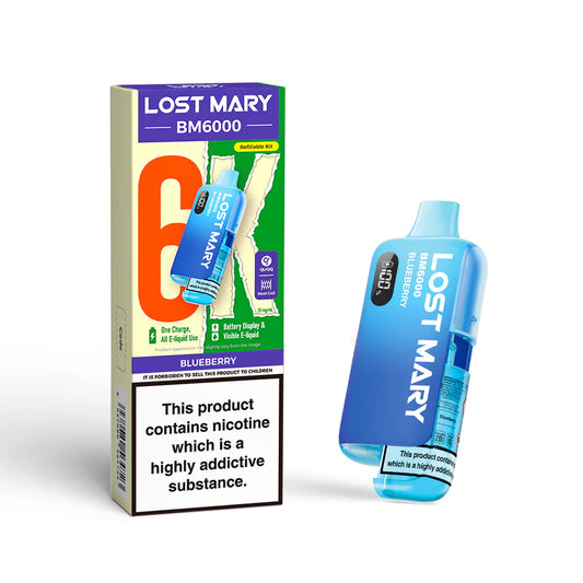 Lost Mary BM6000 - Blueberry – Blaubeere Aroma Vape, Blaubeere Vape Gerät